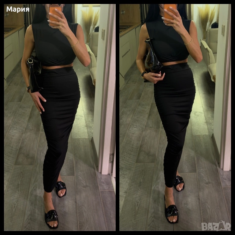 Сет дълга пола и потник, снимка 1