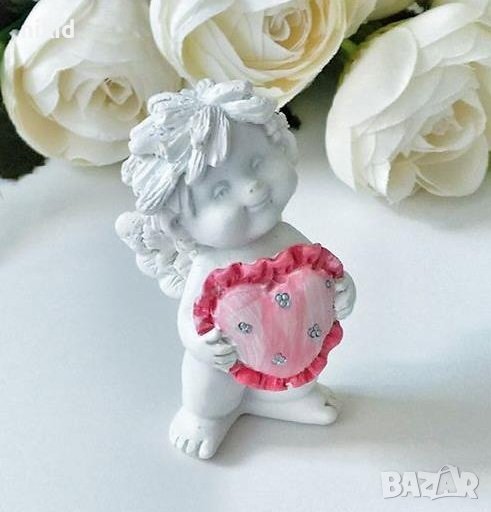 1 вид 3D Ангел елф гном дете със сърце цилиндър силиконов молд форма фондан шоколад гипс свещ сапун , снимка 1
