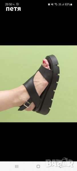 Дамски сандали естествена кожа, снимка 1
