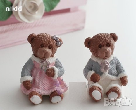 3D Мече Мечета с плетени дрехи силиконов молд форма фондан калъп гипс свещ шоколад, снимка 1