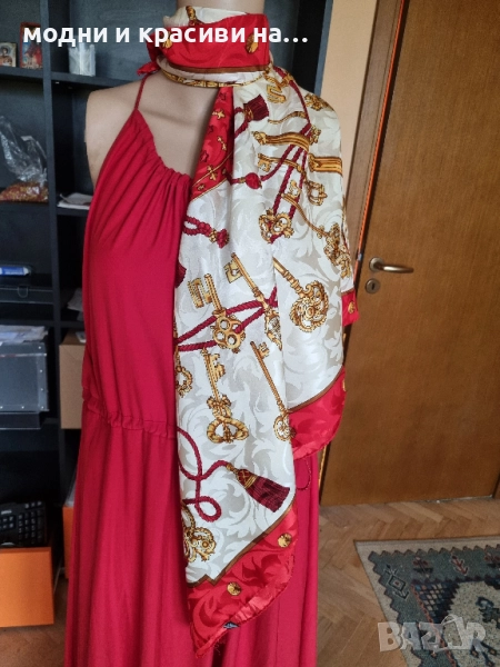 Голям копринен шал, снимка 1