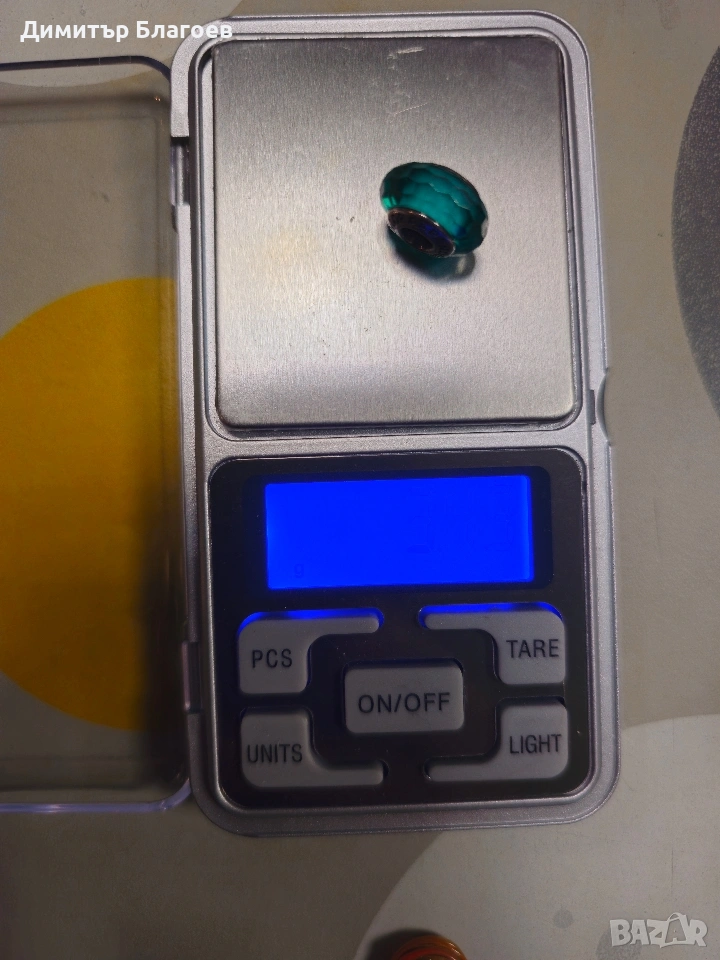 Фасетиран Чарм от Муранско Стъкло Pandora , снимка 1