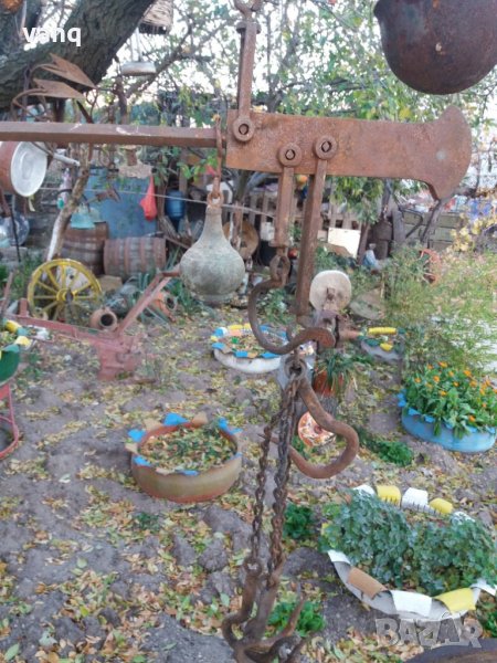 Стар кантар с топуз,паланца ,везна, снимка 1