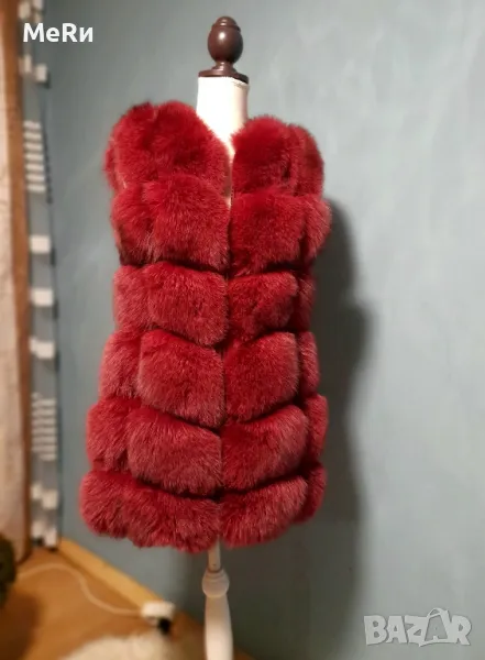 Елек от естествен косъм лисица , снимка 1