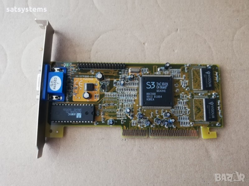 Видео карта S3 Trio3D/2X (86C368) 4MB AGP, снимка 1