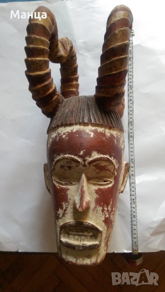 Стара Вуви маска шлем от Габон, снимка 1