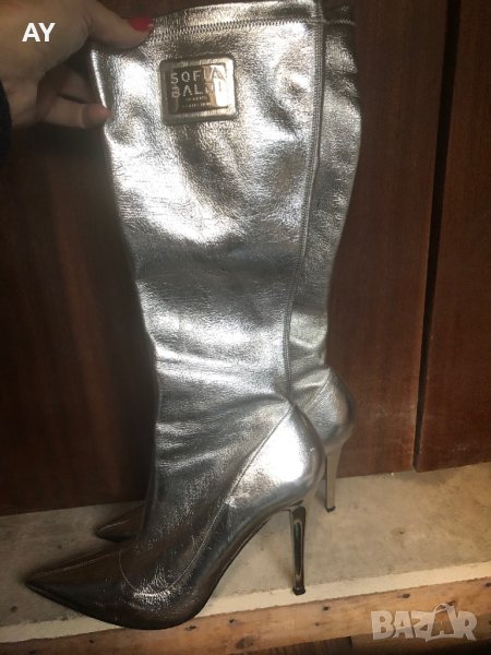 Дамски ботуши естествена кожа Sofia Baldi, снимка 1