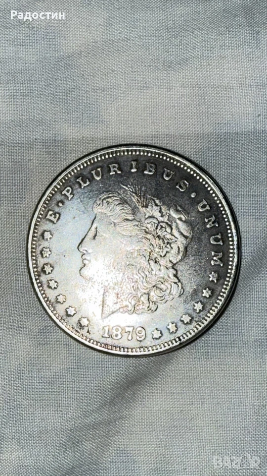 монета 1 американски долар 1879година, снимка 1