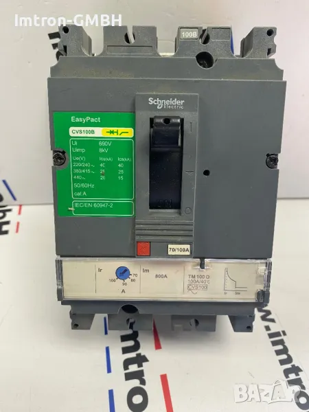 LV510307 Автоматичен прекъсвач с лят корпус 100A CVS100B TM100D 3P3D, снимка 1