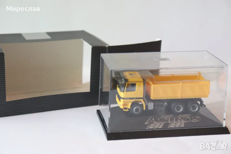 HERPA 1:87 H0 MERCEDES ACTROS САМОСВАЛ МОДЕЛ КАМИОН, снимка 1