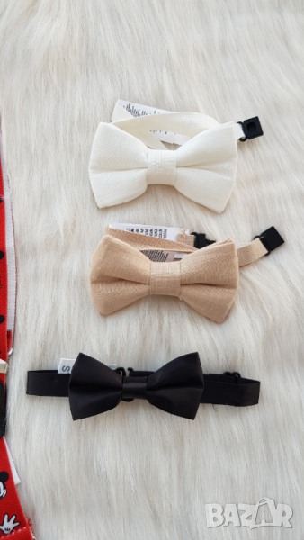 Детска папионка - бяла, снимка 1