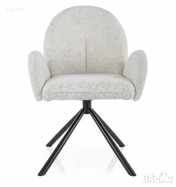  Трапезно кресло ПЛАНЕТ РАВЕН в бежов цвят, снимка 1