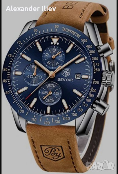 Нов мъжки часовник хронограф, снимка 1