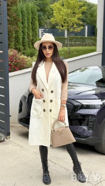 Дълги Меки елеци от букле  , снимка 1