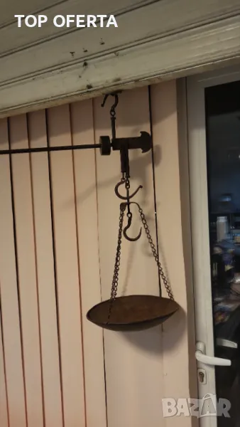 Стар кантар паланца везна теглилка от 70-те год на ХХ век, снимка 1