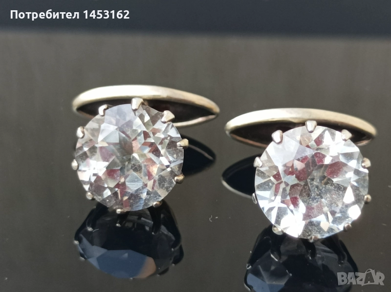 Старинни сребърни руски ръкавели, снимка 1