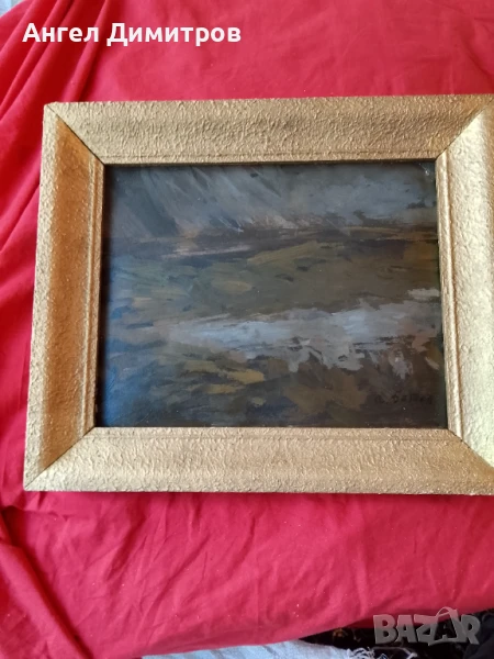 Ангел Ботев маслена картина , снимка 1