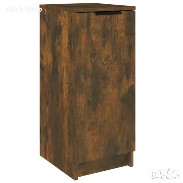 Шкаф за обувки, опушен дъб, 30x35x70 см, инженерно дърво, снимка 1