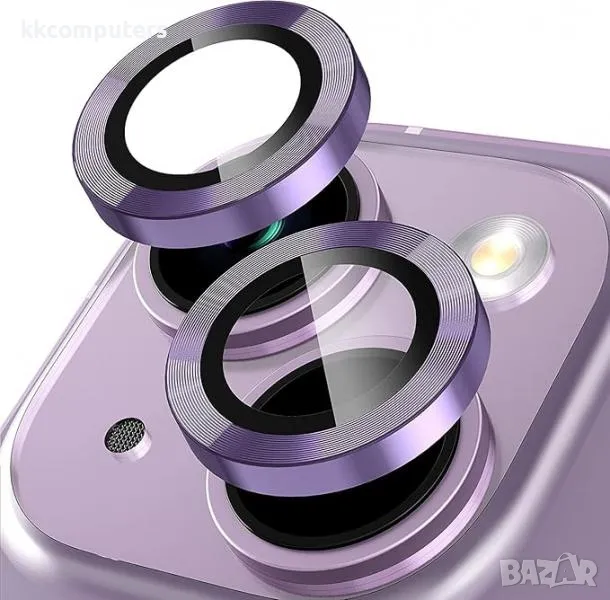 Camera Lens за iPhone 14 / 14 Plus / Тъмнолилав / Баркод : 2403740, снимка 1