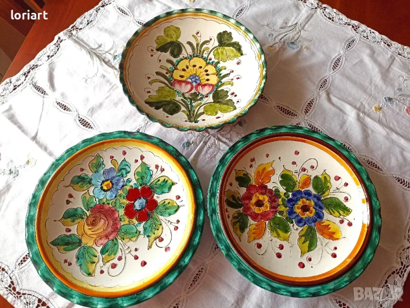 Ръчно рисувани стенни чинии, снимка 1