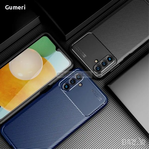Samsung Galaxy A13 5G Противоударен Силиконов Гръб Със Защита За Задната Камера - Карбон , снимка 1