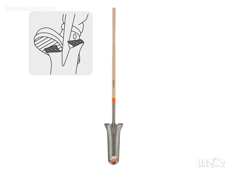 Лопата Truper За Засаждане С Дървена Дръжка 166см, снимка 1