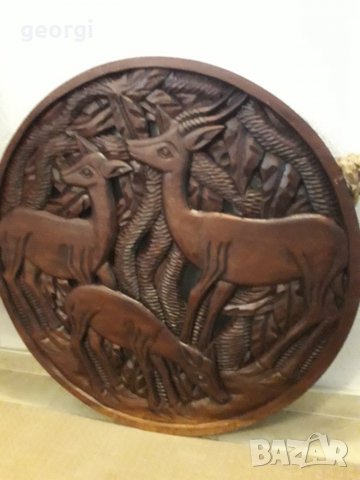 Дървено пано дърворезба уникат, снимка 11 - Декорация за дома - 29823236