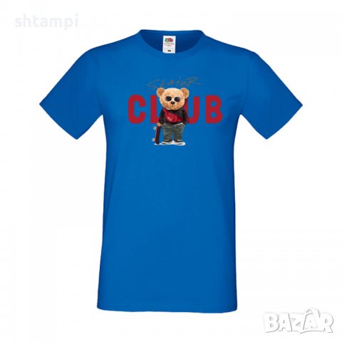 Мъжка тениска bear Skater CLUB, Мече,Меченце,Животно, Играчка,Изненада,Подарък,Повод,, снимка 9 - Тениски - 37294065