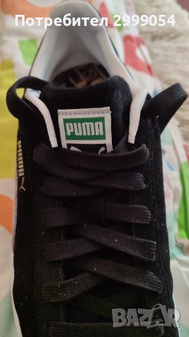 Нови мъжки спортни обувки Puma suede черни ,етественаж коса велур,вътре кожа N44 70 лв, снимка 10 - Спортни дрехи, екипи - 43545597