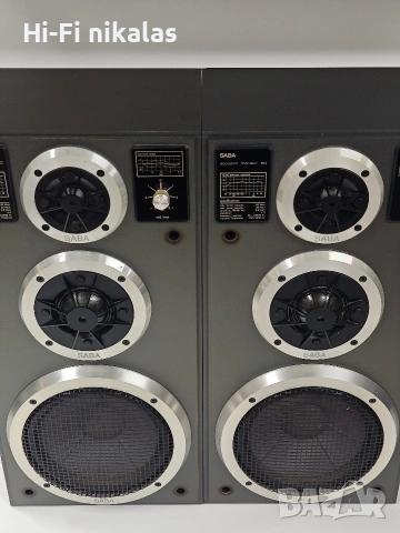 ретро Hi-Fi стерео тонколони SABA acoustic monitor 80, снимка 6 - Тонколони - 53916465