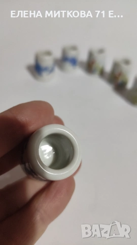 Лот от 6 мини порцеланови свещника, снимка 5 - Други ценни предмети - 53013760