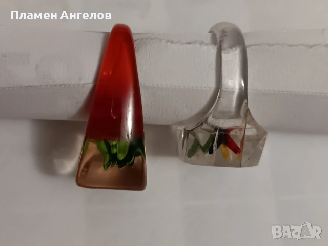 Комплект от 2 броя дамски пръстени, снимка 3 - Пръстени - 49559362