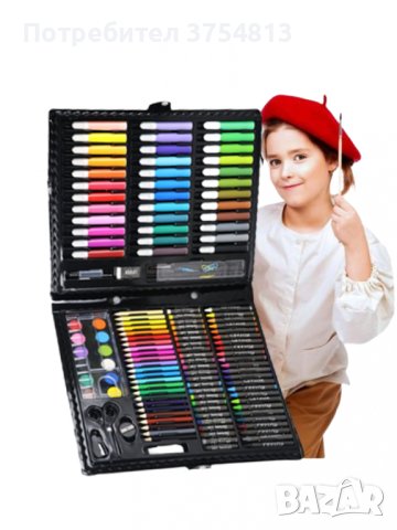 Комплект за рисуване за деца - 150 части! , снимка 1 - Рисуване и оцветяване - 42505855