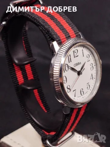 СТАР РЕТРО РУСКИ МЕХАНИЧЕН РЪЧЕН ЧАСОВНИК СЛАВА, снимка 4 - Антикварни и старинни предмети - 47796710