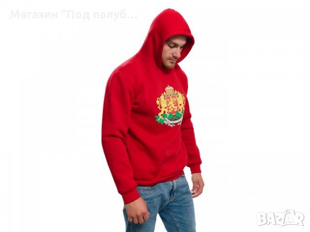 Нов мъжки суичър с релефен трансферен печат ГЕРБ на България  , снимка 6 - Суичъри - 27767903