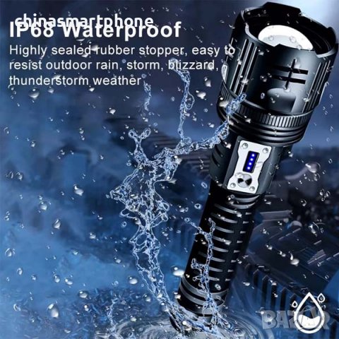 Фенер за лов, прожектор 15000LM, снимка 7 - Оборудване и аксесоари за оръжия - 39995429