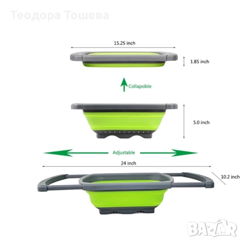 Сгъваема правоъгълна кошница , снимка 7 - Други стоки за дома - 52892061