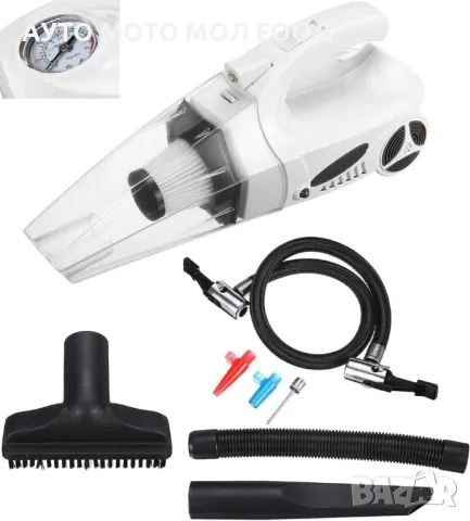 Прахосмукачка за кола с Компресор за напомпване на гуми 12V/120W