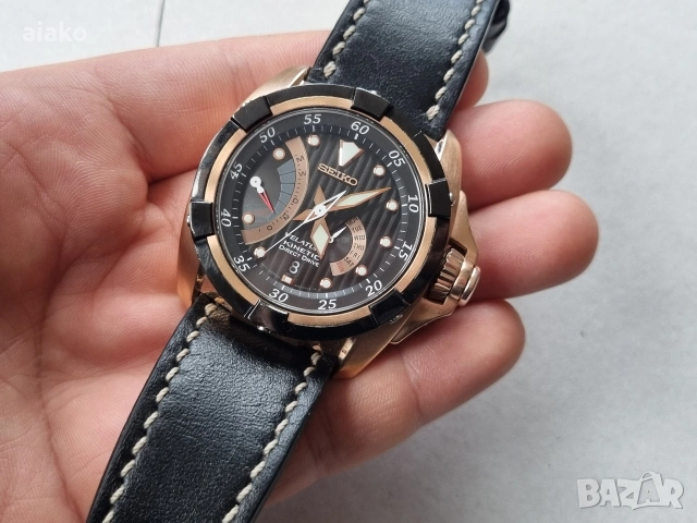 Seiko Velatura Kinetic Direct Drive часовник, снимка 7 - Мъжки - 53353370
