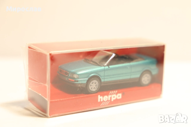 HERPA H0 1/87 AUDI CABRIO КОЛИЧКА КАМИОН МОДЕЛ, снимка 3 - Колекции - 52891845