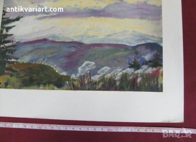 60-те Картина Н.Костов масло върху картон, снимка 7 - Картини - 31821233