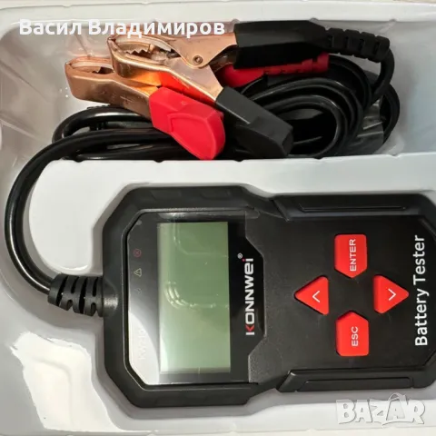 Тестер за акумулатор Konnwei, снимка 2 - Друга електроника - 48120238