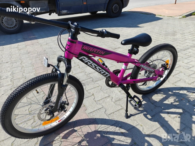 BG Алуминиев велосипед 20" MARTY розов, снимка 7 - Велосипеди - 54334584