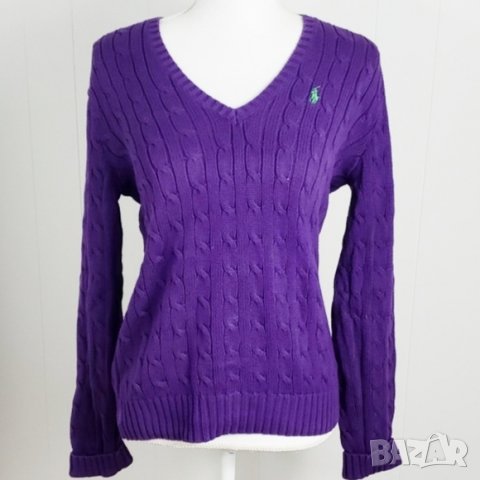 Дамски пуловер Ralph Lauren в лилав цвят - S