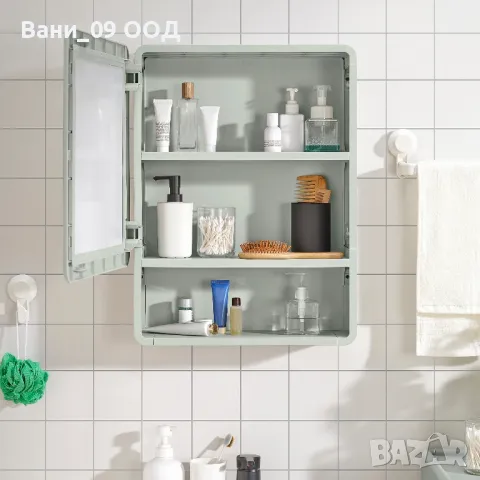 Компактно PVC шкафче за баня, снимка 3 - Шкафове - 48743379