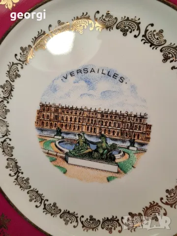 декоративна порцеланова чиния дворец Версай Limoges  8/1, снимка 5 - Декорация за дома - 49900558