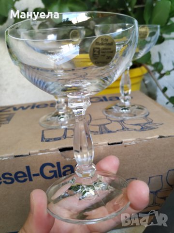 Кристални чаши нови 100 мл., снимка 1