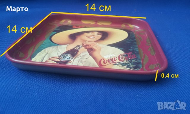 Ретро стил ламаринени подложки на Кока кола 6 бр различни, снимка 3 - Колекции - 37127392