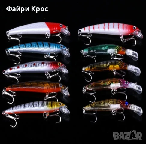 Риболовен Комплект 56 воблери, блесни, кутия за риболов с тъкъми, примамки, снимка 3 - Такъми - 50641946