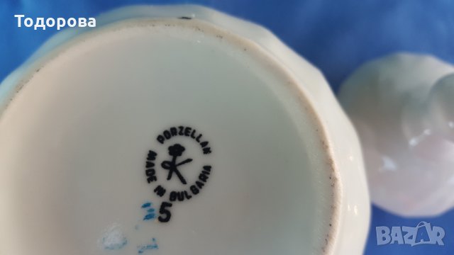 Порцеланови кана и захарница- "Китка" Нови пазар  , снимка 5 - Сервизи - 33772788